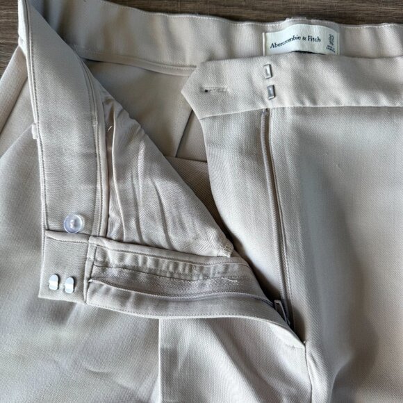 Abercrombie Sloane Tailored Wide Leg Pants 33 - Picture 6 of 9